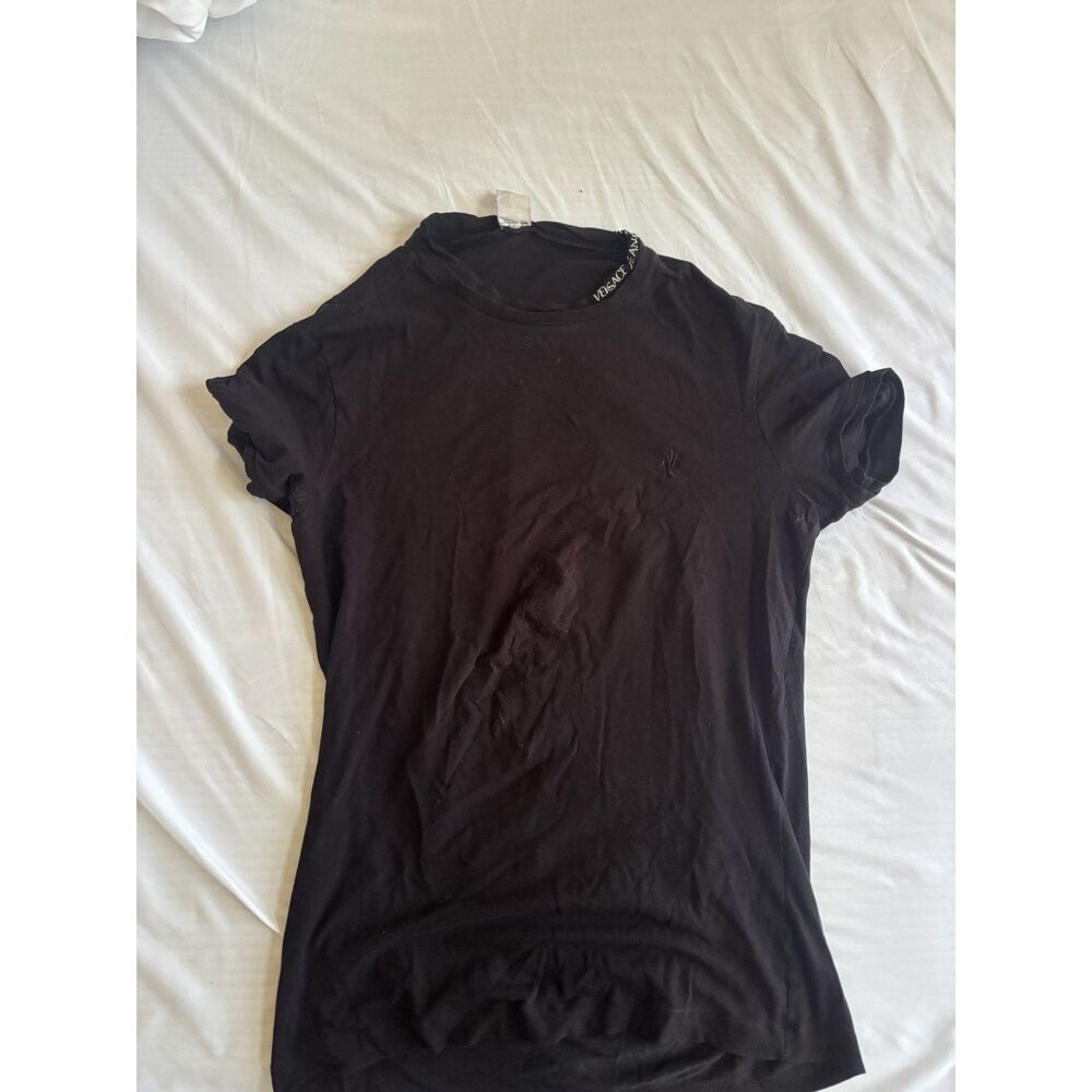 Versace Jeans Couture Plain Black Tee